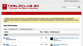 What Teslaclub.sk website looked like in 2018 (5 years ago)