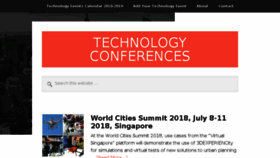 What Technologyconference.com website looked like in 2018 (5 years ago)
