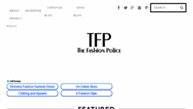 What Thefashionpolice.net website looked like in 2018 (5 years ago)