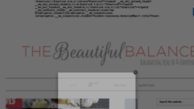 What Thebeautifulbalance.com website looked like in 2018 (5 years ago)