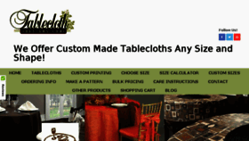 What Tableclothdesigns.com website looked like in 2018 (5 years ago)