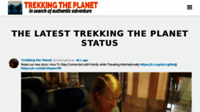 What Trekkingtheplanet.com website looked like in 2018 (5 years ago)