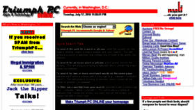 What Triumphpc.com website looked like in 2018 (5 years ago)