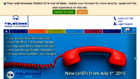 What Telecom2.net website looked like in 2018 (5 years ago)