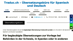 What Traduc.ch website looked like in 2018 (5 years ago)