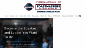 What Toastmastersd17.org website looked like in 2018 (5 years ago)