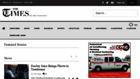 What Tri-parishtimes.com website looked like in 2018 (5 years ago)