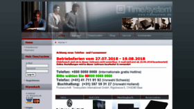 What Timesystem.de website looked like in 2018 (5 years ago)