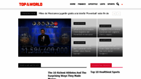 What Topintheworld.com website looked like in 2018 (5 years ago)