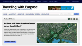 What Travelingwithpurpose.com website looked like in 2018 (5 years ago)