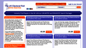 What Theukelectoralroll.co.uk website looked like in 2018 (5 years ago)