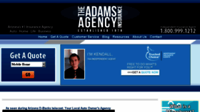 What Theadamsagency.com website looked like in 2018 (5 years ago)