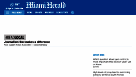 What Themiamiherald.com website looked like in 2018 (5 years ago)