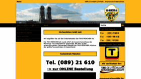 What Taxi-muenchen.com website looked like in 2018 (5 years ago)