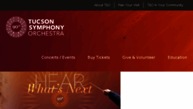 What Tucsonsymphony.org website looked like in 2018 (5 years ago)