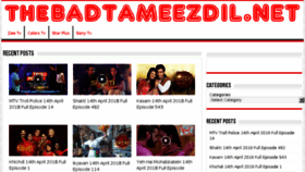 What Thebadtameezdil.net website looked like in 2018 (5 years ago)