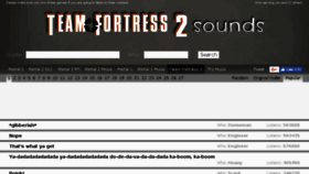 What Tf2sounds.com website looked like in 2018 (5 years ago)