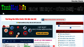 What Thanhblog.info website looked like in 2018 (5 years ago)
