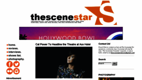 What Thescenestar.com website looked like in 2018 (5 years ago)