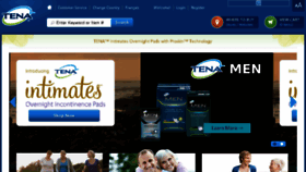What Tena.ca website looked like in 2018 (5 years ago)