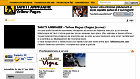 What Tahitiannuaire.com website looked like in 2018 (5 years ago)