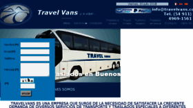 What Travelvans.com.ar website looked like in 2018 (5 years ago)