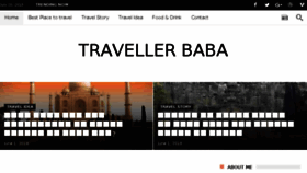 What Travellerbaba.com website looked like in 2018 (5 years ago)