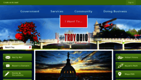 What Troyohio.gov website looked like in 2018 (5 years ago)