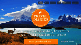 What Traveldiariesapp.com website looked like in 2018 (5 years ago)