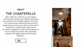 What Thechanterelle.ca website looked like in 2018 (5 years ago)