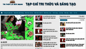 What Trithucsangtao.vn website looked like in 2018 (5 years ago)