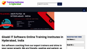 What Training-institutes-in-hyderabad.com website looked like in 2018 (5 years ago)