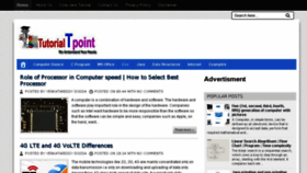 What Tutorialtpoint.net website looked like in 2018 (5 years ago)