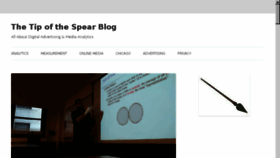 What Tipofthespearblog.com website looked like in 2018 (5 years ago)