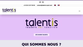 What Talentis-coach.com website looked like in 2018 (5 years ago)