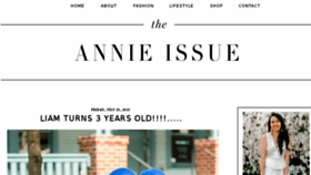 What Theannieissue.com website looked like in 2018 (5 years ago)