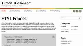 What Tutorialsgenie.com website looked like in 2018 (5 years ago)