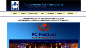 What Tampereenpoliisilaulajat.fi website looked like in 2018 (5 years ago)
