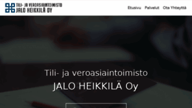 What Tilitoimistojheikkila.fi website looked like in 2018 (5 years ago)