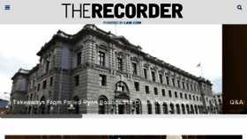 What Therecorder.com website looked like in 2018 (5 years ago)