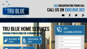 What Trubluecleaning.com.au website looked like in 2018 (5 years ago)