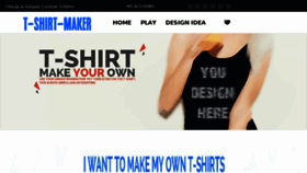 What T-shirt-maker.com website looked like in 2018 (5 years ago)