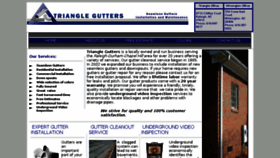 What Trianglegutters.com website looked like in 2018 (5 years ago)