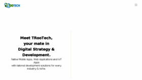 What Trootech.com website looked like in 2018 (5 years ago)