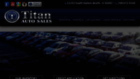 What Titanusedcars.com website looked like in 2018 (5 years ago)
