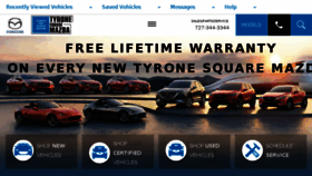 What Tyronesquaremazda.com website looked like in 2018 (5 years ago)