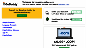 What Translateonline.org website looked like in 2018 (5 years ago)