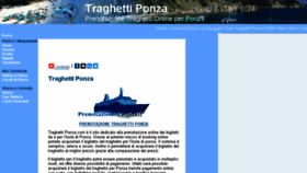 What Traghettiponza.com website looked like in 2018 (5 years ago)