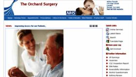 What Theorchardsurgery.co.uk website looked like in 2018 (5 years ago)