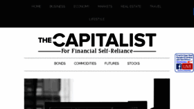 What Thecapitalist.com website looked like in 2018 (5 years ago)